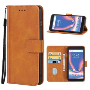 Leather Phone Case For ZTE Blade L9(Brown) (OEM)