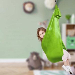 Kids Elastic Hammock Indoor Outdoor Swing, Size: 1.5x2.8m (Green) (OEM)