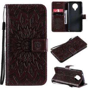 For Nokia 6.3 / G20 / G10 Sun Embossing Pattern Horizontal Flip Leather Case with Card Slot & Holder & Wallet & Lanyard(Brown) (OEM)