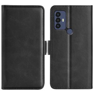 For TCL 30 SE/305/306 Dual-side Magnetic Buckle Leather Phone Case(Black) (OEM)