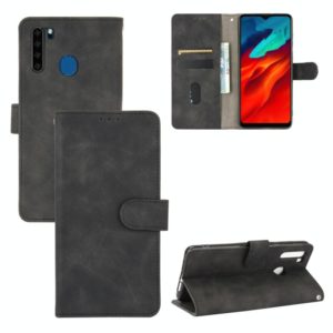 For Blackview A80 Pro Solid Color Skin Feel Magnetic Buckle Horizontal Flip Calf Texture PU Leather Case with Holder & Card Slots & Wallet(Black) (OEM)