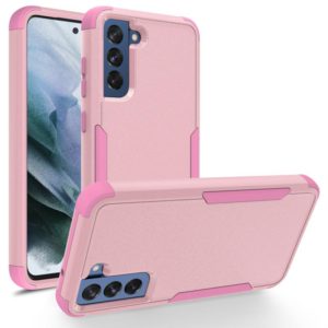 For Samsung Galaxy S21 FE TPU + PC Shockproof Protective Case(Pink) (OEM)