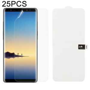25 PCS Soft Hydrogel Film Full Cover Front Protector with Alcohol Cotton + Scratch Card for Galaxy Note 8 (OEM)