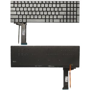 US Keyboard with Backlight for Asus GL551 GL551J GL551JK GL551JM GL551JW GL551JX G552 G552V G552VW G552VX FZ50JX GL752VW GL742VW(Silver) (OEM)