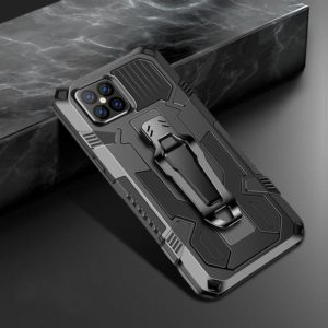 For iPhone 12 mini Machine Armor Warrior Shockproof PC + TPU Protective Case(Black) (OEM)