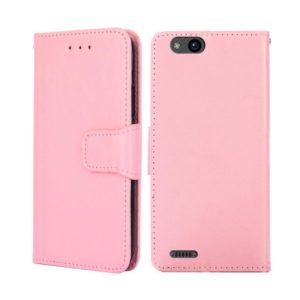 For ZTE Tempo X Crystal Texture Leather Phone Case(Pink) (OEM)