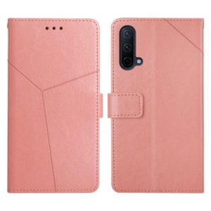 For OnePlus Nord CE 5G Y Stitching Horizontal Flip Leather Phone Case(Rose Gold) (OEM)