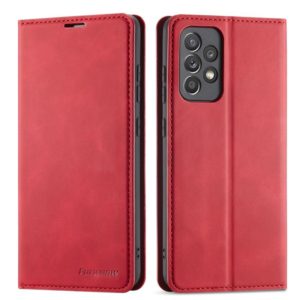 For Samsung Galaxy A52 5G / 4G Forwenw Dream Series Oil Edge Strong Magnetism Horizontal Flip Leather Case with Holder & Card Slots & Wallet & Photo Frame(Red) (Forwenw) (OEM)