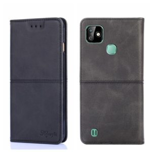 For Infinix Smart HD 2021 X612 Cow Texture Magnetic Horizontal Flip Leather Phone Case(Black) (OEM)