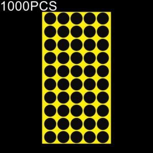 1000 PCS Round Shape Self-adhesive Colorful Mark Sticker Mark Label(Black) (OEM)