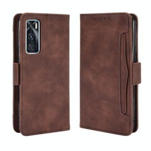 For vivo V20 SE/Y70 2020 Wallet Style Skin Feel Calf Pattern Leather Case ，with Separate Card Slot(Brown) (OEM)