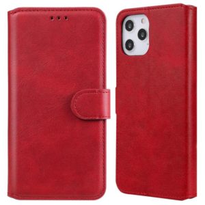 For iPhone 12 Pro Max Classic Calf Texture PU + TPU Horizontal Flip Leather Case, with Holder & Card Slots & Wallet(Red) (OEM)