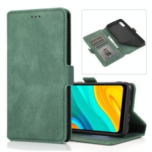 For Huawei Enjoy 10e Retro Magnetic Closing Clasp Horizontal Flip Leather Case with Holder & Card Slots & Photo Frame & Wallet(Green) (OEM)