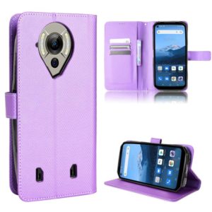 For Oukitel WP16 Diamond Texture Leather Phone Case(Purple) (OEM)