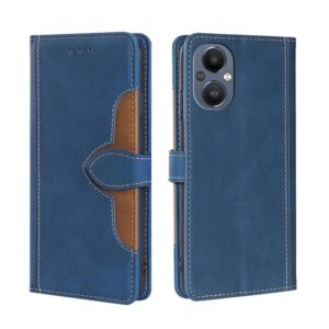 For OnePlus Nord N20 5G Skin Feel Straw Hat Magnetic Buckle Leather Phone Case(Blue) (OEM)