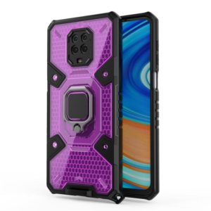 For Xiaomi Redmi Note 9 Pro Max Space PC+TPU Ring Holder Protective Case(Purple) (OEM)