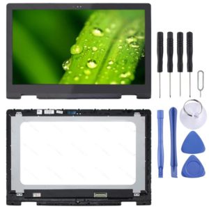 FHD 1920 x 1080 40 Pin P58F001 OEM LCD Screen for Dell Inspiron 15 5568 5578 Digitizer Full Assembly with Frame（Black) (OEM)