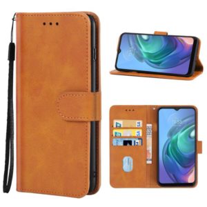 For Motorola Moto G10 Leather Phone Case(Brown) (OEM)