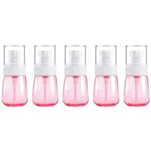 5 PCS Travel Plastic Bottles Leak Proof Portable Travel Accessories Small Bottles Containers, 30ml(Pink) (OEM)