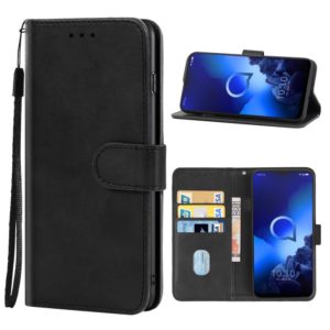 Leather Phone Case For Alcatel 3x 2019(Black) (OEM)