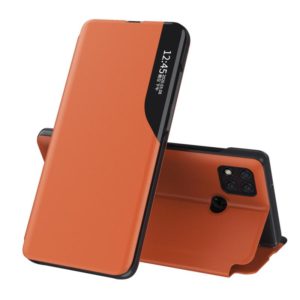 For Xiaomi Redmi 9C Attraction Flip Holder Leather Phone Case(Orange) (OEM)