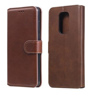 For Motorola Moto G9 Play Classic Calf Texture PU + TPU Horizontal Flip Leather Case, with Holder & Card Slots & Wallet(Brown) (OEM)