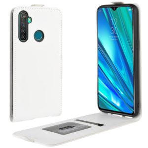 For OPPO Realme 5 Pro / Realme Q Crazy Horse Vertical Flip Leather Protective Case(White) (OEM)