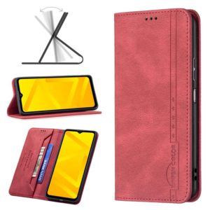 For ZTE Blade A71 Magnetic RFID Blocking Anti-Theft Leather Phone Case(Red) (OEM)