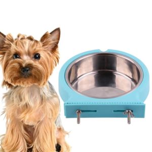 Stainless Steel Pet Bowl Hanging Bowl Anti-Overturning Dog Cat Bowl Feeder, Specification: Small (Green) (OEM)