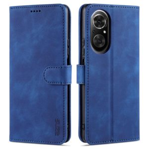 For Honor 50 SE AZNS Skin Feel Calf Texture Horizontal Flip Leather Case with Card Slots & Holder & Wallet(Blue) (AZNS) (OEM)