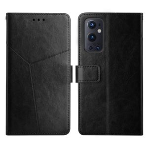For OnePlus 9 Pro Y Stitching Horizontal Flip Leather Phone Case(Black) (OEM)