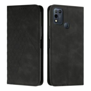 For Infinix Hot 11 Play/10 Play/Smart 5 2021 Diamond Splicing Skin Feel Magnetic Leather Phone Case(Black) (OEM)