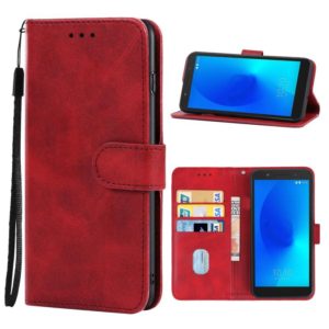 Leather Phone Case For Alcatel 1x(Red) (OEM)