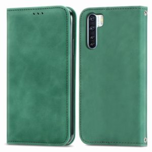 Retro Skin Feel Business Magnetic Horizontal Flip Leather Case With Holder & Card Slots & Wallet & Photo Frame For OPPO F15(Green) (OEM)