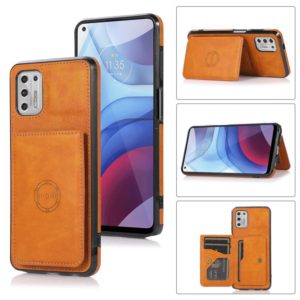 For Motorola Moto G Stylus 2021 Calf Texture Magnetic Phone Case(Brown) (OEM)