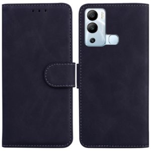 For Infinix Hot 12i Skin Feel Pure Color Flip Leather Phone Case(Black) (OEM)