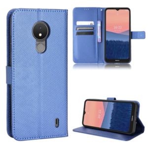 For Nokia C21 Diamond Texture Leather Phone Case(Blue) (OEM)