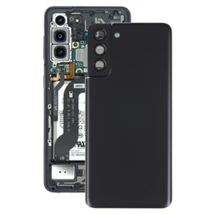 For Samsung Galaxy S21+ 5G Battery Back Cover with Camera Lens Cover (Black) (OEM)