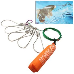 Steel Fish Lock Fisher Scuba Hunter Set, Length: 4.5m(Orange) (OEM)