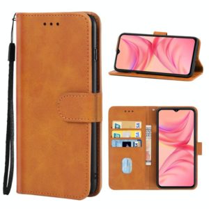 Leather Phone Case For Infinix Hot 10T / Hot 10s / Hot 10s NFC(Brown) (OEM)