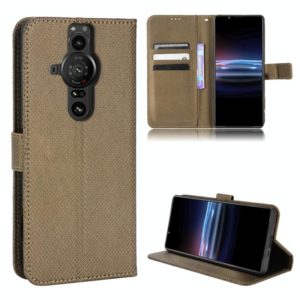For Sony Xperia Pro-1 Diamond Texture Leather Phone Case(Brown) (OEM)