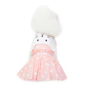Pet Clothing Dog Cat Dress Spring And Summer Pet Skirt, Size: L(Pink) (OEM)