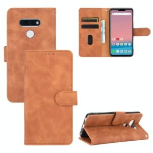 For LG Style 3 Solid Color Skin Feel Magnetic Buckle Horizontal Flip Calf Texture PU Leather Case with Holder & Card Slots & Wallet(Brown) (OEM)