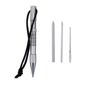 Umbrella Rope Needle Marlin Spike Bracelet DIY Weaving Tool, Specification: 4 PCS / Set Silver (OEM)