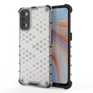 For OPPO Reno 4 Pro Shockproof Honeycomb PC + TPU Case(White) (OEM)