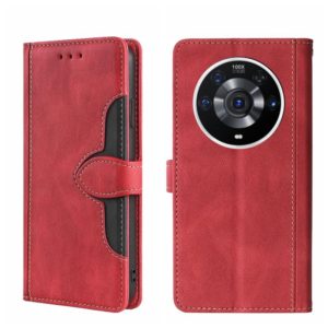 For Honor Magic3 Pro Skin Feel Magnetic Buckle Leather Phone Case(Red) (OEM)