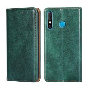 For Infinix Hot 8 / Hot 8 Lite X650 X650B Gloss Oil Solid Color Magnetic Leather Phone Case(Green) (OEM)