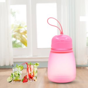 308ml Plastic Screw Top Child Cute Water Bottle(Pink) (OEM)