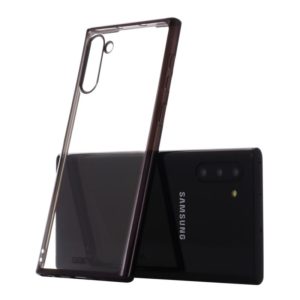 For Galaxy Note 10 GEBEI Plating TPU Shockproof Protective Case(Black) (GEBEI) (OEM)