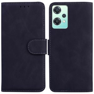 For OnePlus Nord CE 2 Lite 5G Skin Feel Pure Color Flip Leather Phone Case(Black) (OEM)